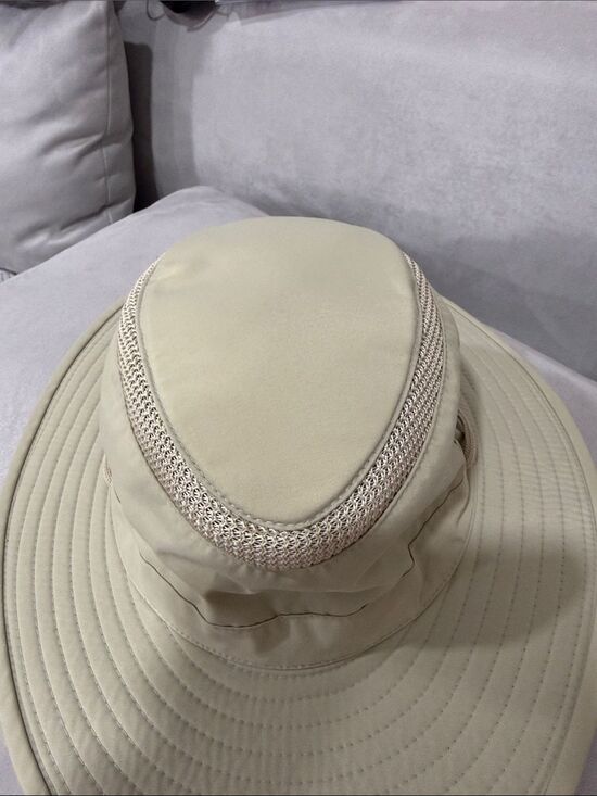 The Airflo Tilley Hat Size 7 1/8 Cream Beige Wide Brim LTM6 Outdoor Vented main image 6